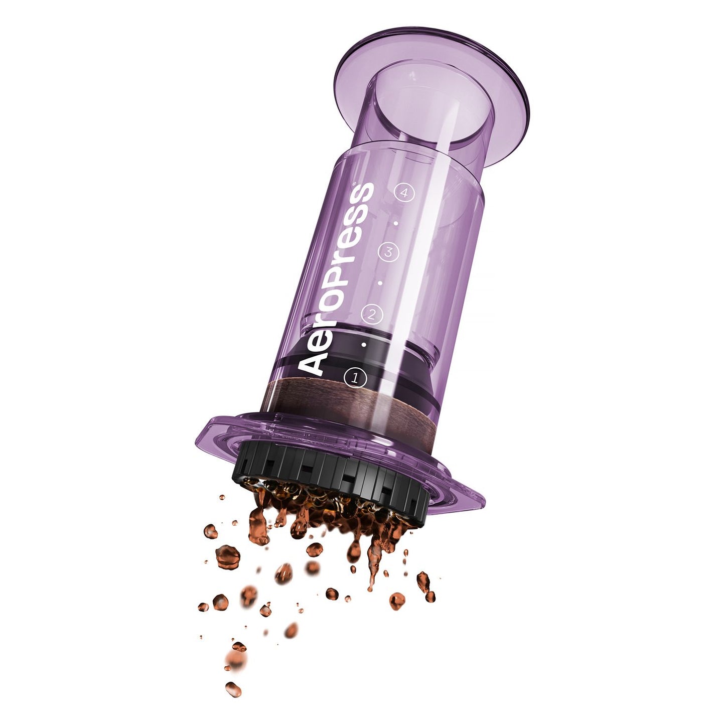 Aeropress Clear purple zaparzacz do kawy fioletowy
