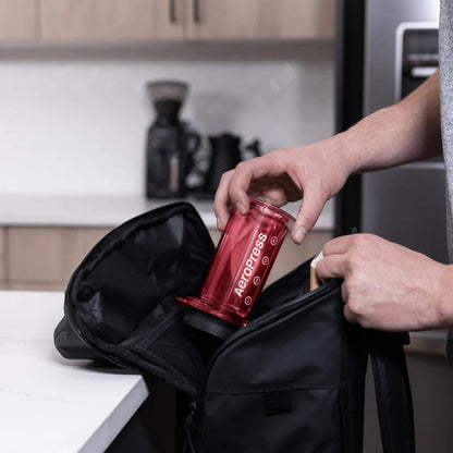 AeroPress Clear Red - Zaparzacz do kawy czerwony